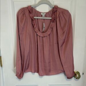 J Crew Ruffle Blouse